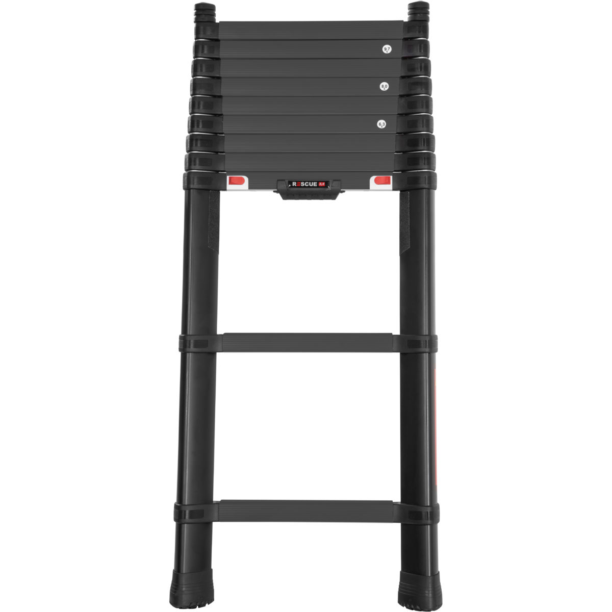 SCARA TELESCOPICA MODEL RESCUE - 3.5M - BLACK - STEP COVERS - TYPE B - 1 | YEO